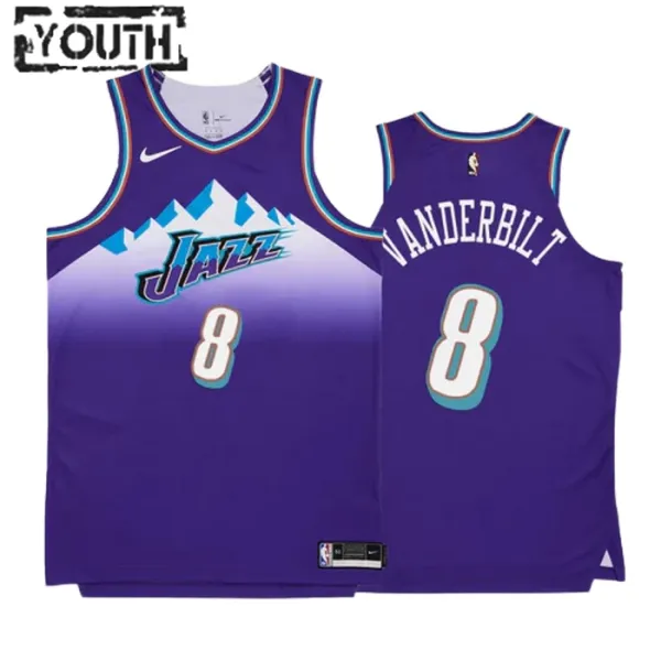 Nike Dječji Dres Utah Jazz Jarred Vanderbilt 8 Classic Edition 2022/23 Swingman Ljubičasta Nike Dječji Dres Utah Jazz Jarred Vanderbilt 8 Classic Edition 2022/23 Swingman Ljubičasta