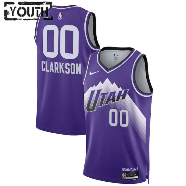 Nike Dječji Dres Utah Jazz Jordan Clarkson City Edition 2023/24 Swingman Ljubičasta