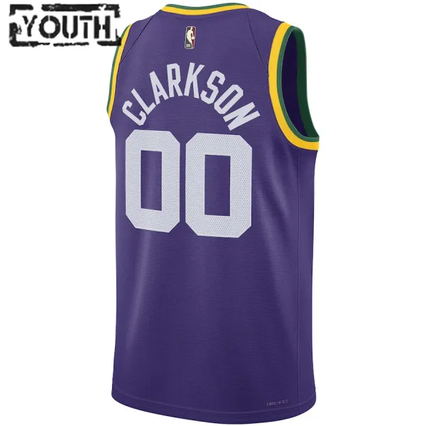 Nike Dječji Dres Utah Jazz Jordan Clarkson Classic Edition 2023/24 Swingman Ljubičasta