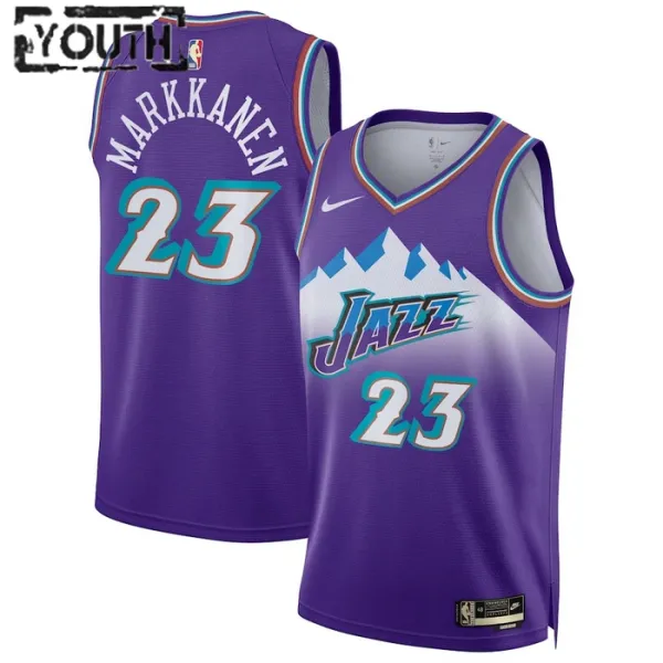 Nike Dječji Dres Utah Jazz Lauri Markkanen 23 Classic Edition 2022/23 Swingman Ljubičasta