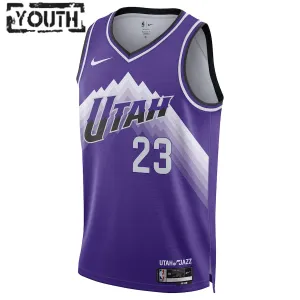 Nike Dječji Dres Utah Jazz Lauri Markkanen City Edition 2023/24 Swingman Ljubičasta