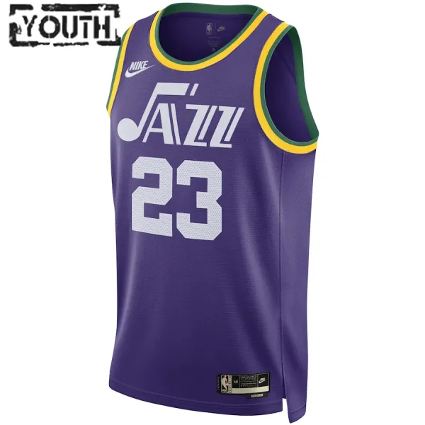 Nike Dječji Dres Utah Jazz Lauri Markkanen Classic Edition 2023/24 Swingman Ljubičasta