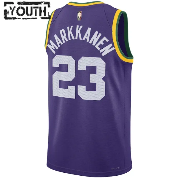 Nike Dječji Dres Utah Jazz Lauri Markkanen Classic Edition 2023/24 Swingman Ljubičasta