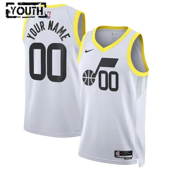 Nike Dječji Dres Utah Jazz Personalizacija Association Edition Swingman Bijela