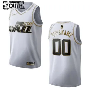 Nike Dječji Dres Utah Jazz Personalizacija Golden Edition Swingman Bijela