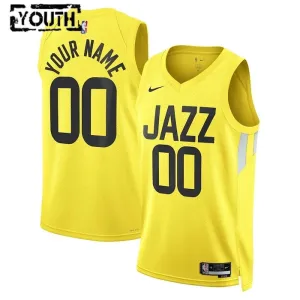 Nike Dječji Dres Utah Jazz Personalizacija Icon Edition Swingman ŽUta Boja