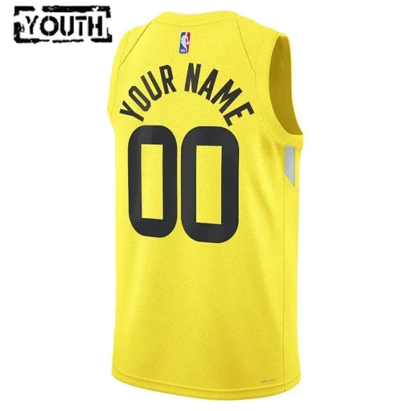 Nike Dječji Dres Utah Jazz Personalizacija Icon Edition Swingman ŽUta Boja