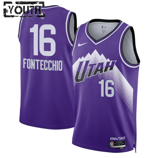 Nike Dječji Dres Utah Jazz Simone Fontecchio City Edition 2023/24 Swingman Ljubičasta Nike Dječji Dres Utah Jazz Simone Fontecchio City Edition 2023/24 Swingman Ljubičasta