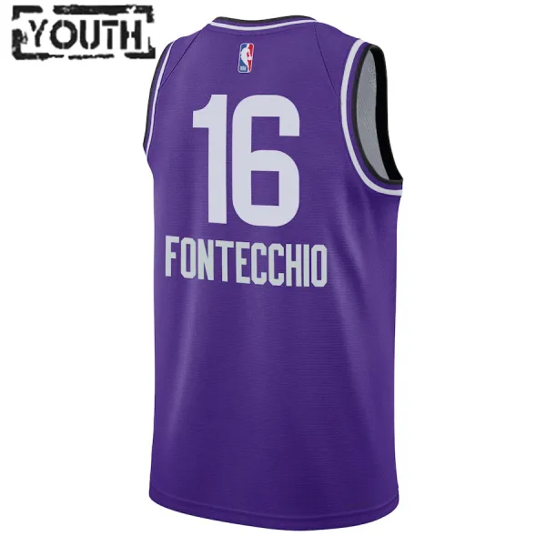 Nike Dječji Dres Utah Jazz Simone Fontecchio City Edition 2023/24 Swingman Ljubičasta