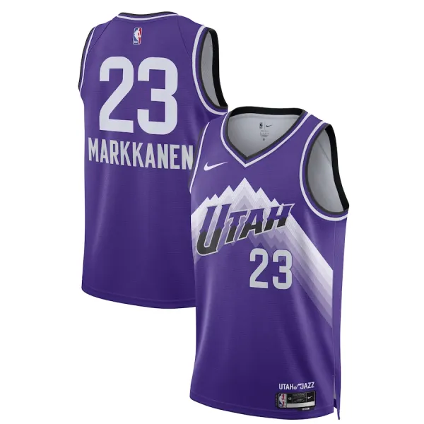 Nike Muški Dres Utah Jazz Lauri Markkanen City Edition 2023/24 Swingman Ljubičasta Nike Muški Dres Utah Jazz Lauri Markkanen City Edition 2023/24 Swingman Ljubičasta