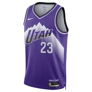 Nike Muški Dres Utah Jazz Lauri Markkanen City Edition 2023/24 Swingman Ljubičasta