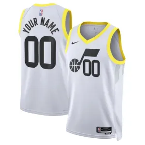 Nike Muški Dres Utah Jazz Personalizacija Association Edition Swingman Bijela