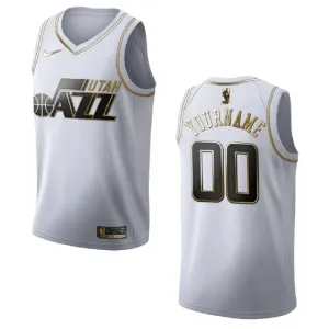 Nike Muški Dres Utah Jazz Personalizacija Golden Edition Swingman Bijela
