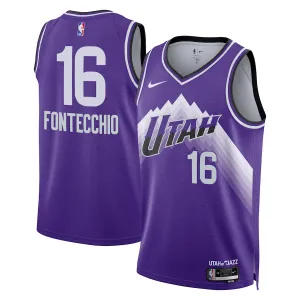 Nike Muški Dres Utah Jazz Simone Fontecchio City Edition 2023/24 Swingman Ljubičasta
