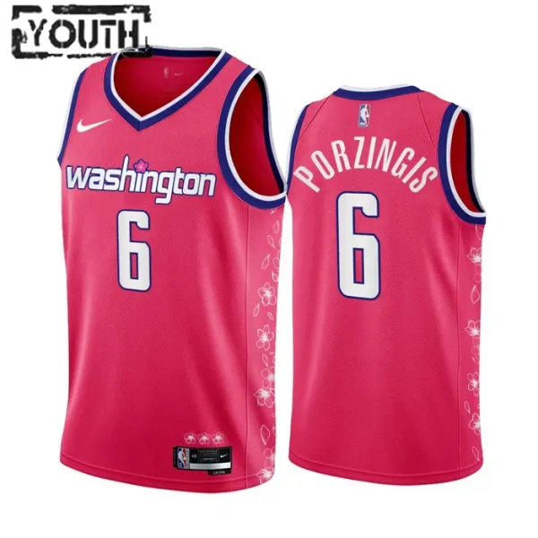 Dječji Dres Washington Wizards Kristaps Porzingis 6 City Edition 2022/23 Swingman Dječji Dres Washington Wizards Kristaps Porzingis 6 City Edition 2022/23 Swingman