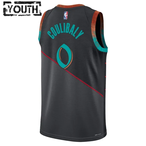 Nike Dječji Dres Washington Wizards Bilal Coulibaly City Edition 2023/24 Swingman Crna