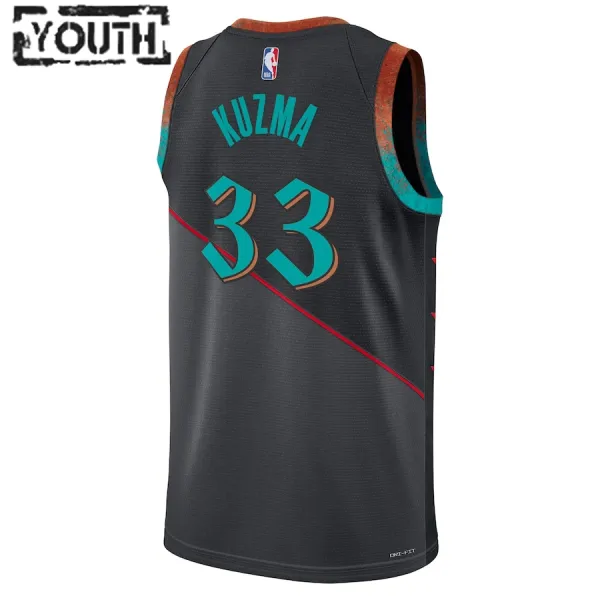 Nike Dječji Dres Washington Wizards Kyle Kuzma City Edition 2023/24 Swingman Crna