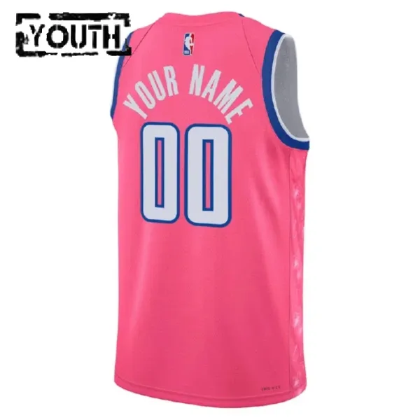 Nike Dječji Dres Washington Wizards Personalizacija City Edition 2022/23 Swingman RužIčasta