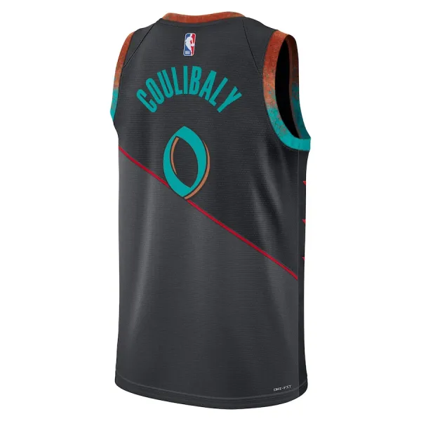 Nike Muški Dres Washington Wizards Bilal Coulibaly City Edition 2023/24 Swingman Crna
