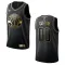 Nike Muški Dres Washington Wizards Personalizacija Golden Edition Swingman Crna