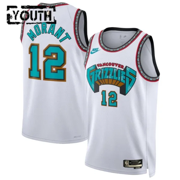 Nike Dječji Dres Memphis Grizzlies Ja Morant Classic Edition 2024/25 Swingman Bijela