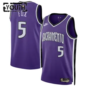 Nike Dječji Dres Sacramento Kings De Aaron Fox Classic Edition 2024/25 Swingman Ljubičasta