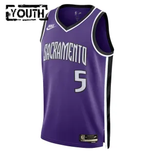 Nike Dječji Dres Sacramento Kings De Aaron Fox Classic Edition 2024/25 Swingman Ljubičasta