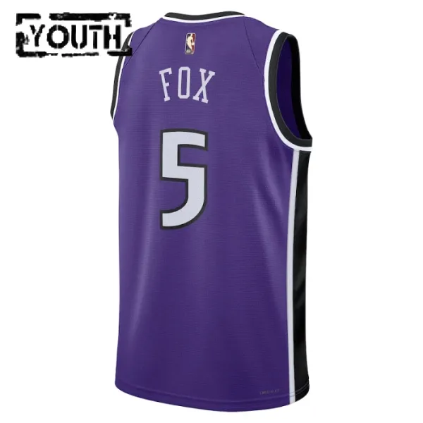 Nike Dječji Dres Sacramento Kings De Aaron Fox Classic Edition 2024/25 Swingman Ljubičasta